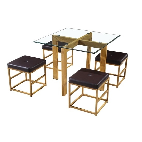 4 Seater Glass Dining Table Sets