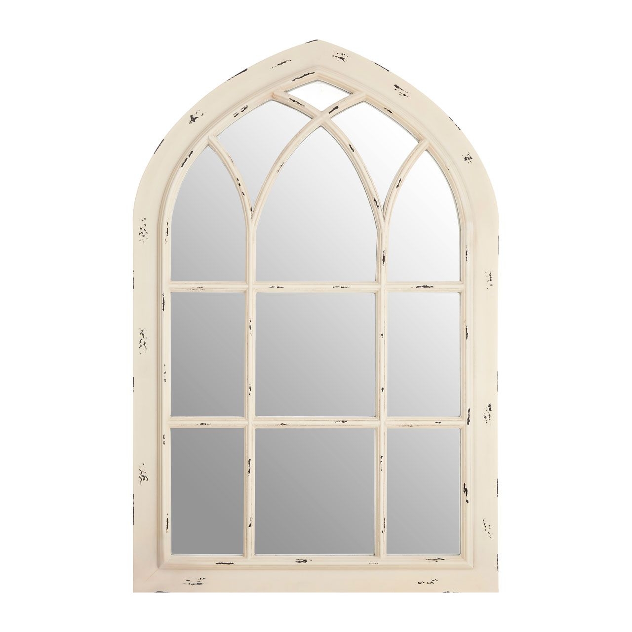 Saki Wall Bedroom Mirror In Chinese Oak Window Design Frame