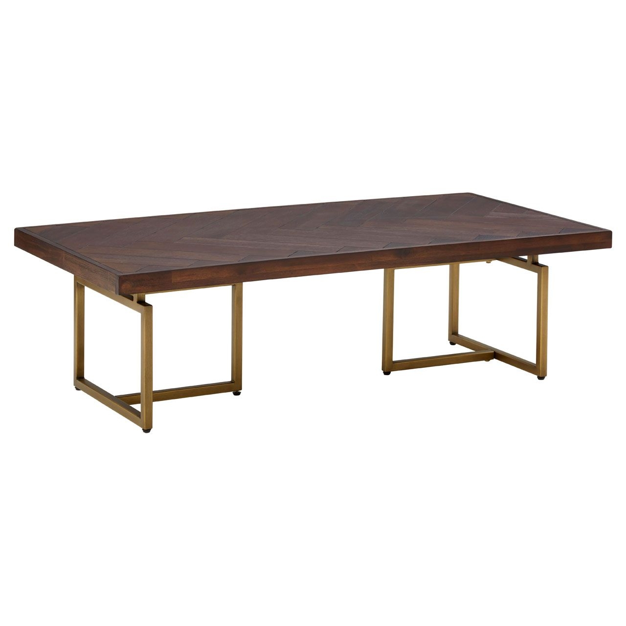 Brando Rectangular Wooden Coffee Table In Brown