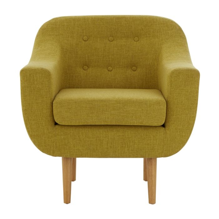 Osorno Fabric Upholstered Armchair In Pistachio
