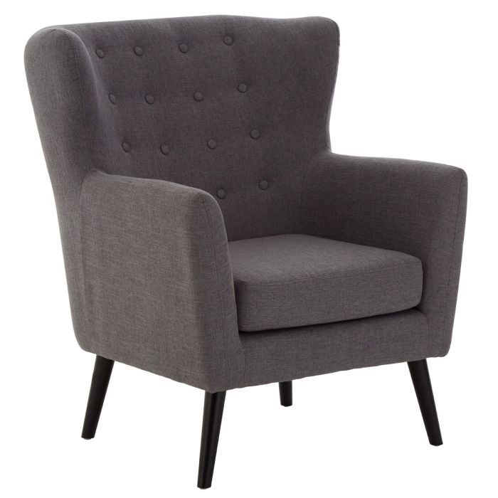 Osorno Fabric Upholstered Armchair In Grey