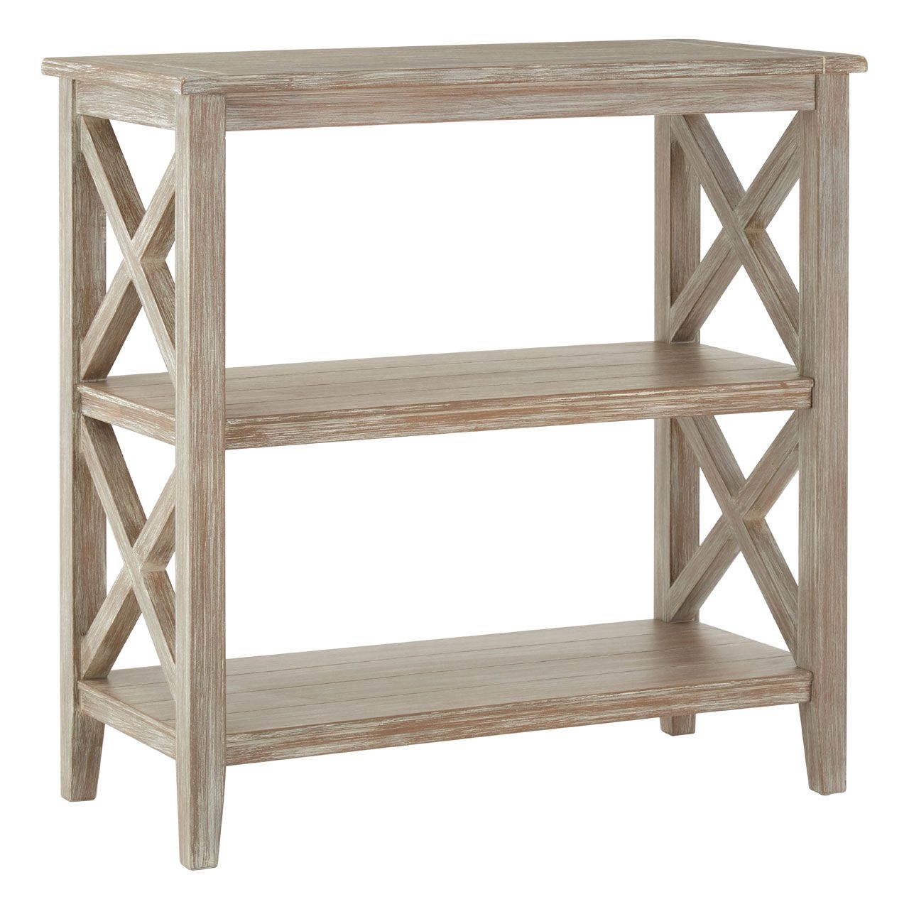 Heritage Winter Melody Bookcase In Natural With 3 Shelves