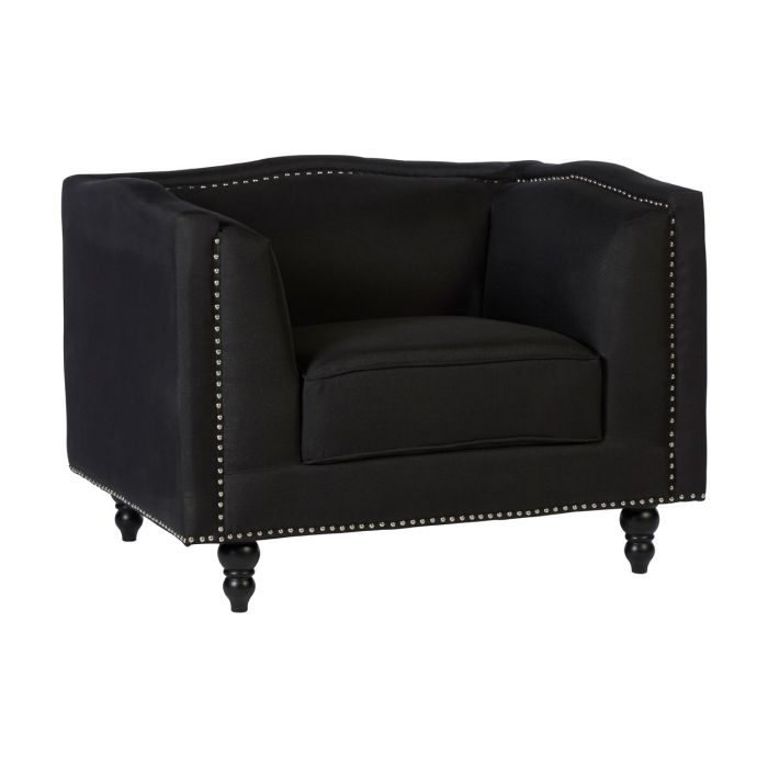 Fresnillo Fabric Upholstered Armchair In Black