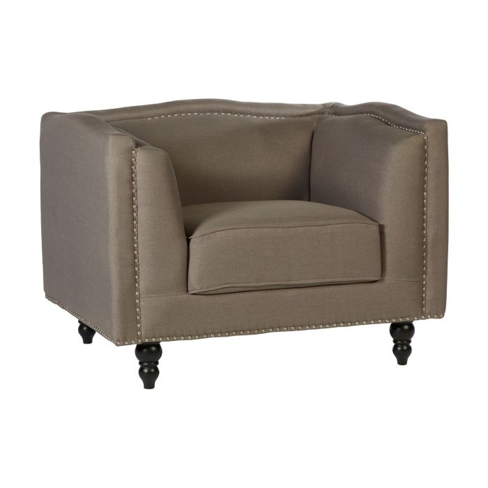 Fresnillo Fabric Upholstered Armchair In Mink