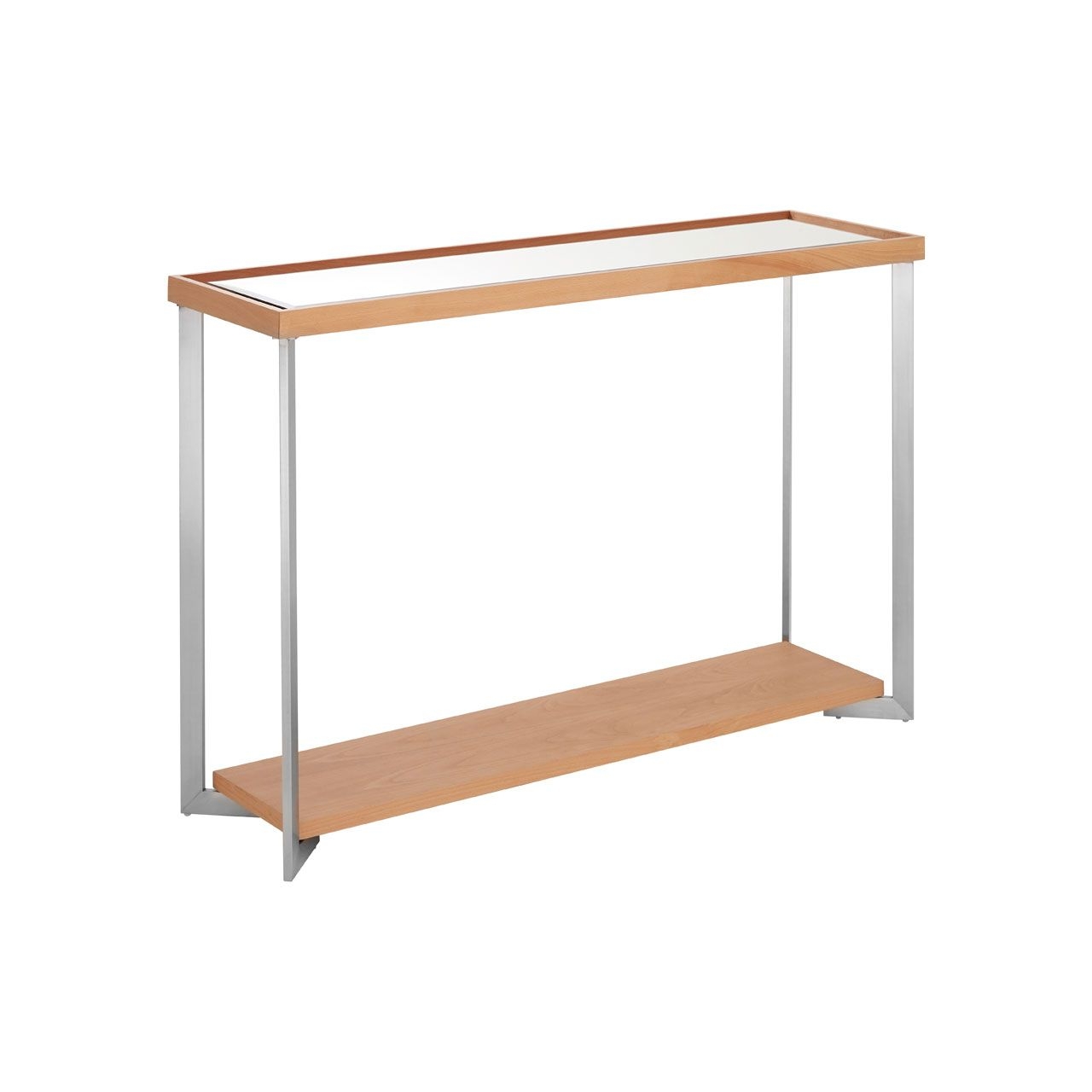 Kensington Townhouse Mirrored Glass Console Table In Natural