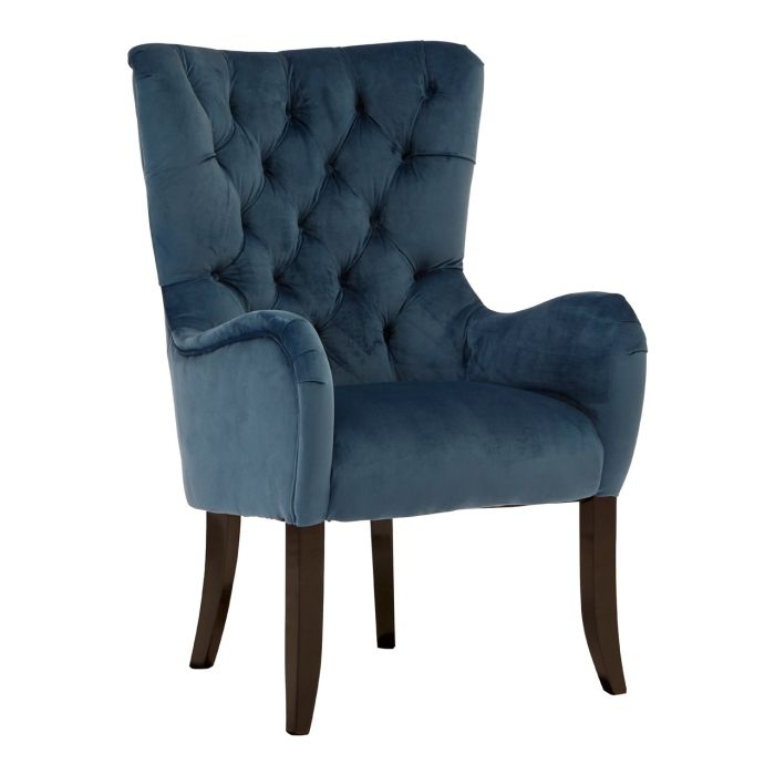 Tait Fabric Upholstered Armchair In Petrol