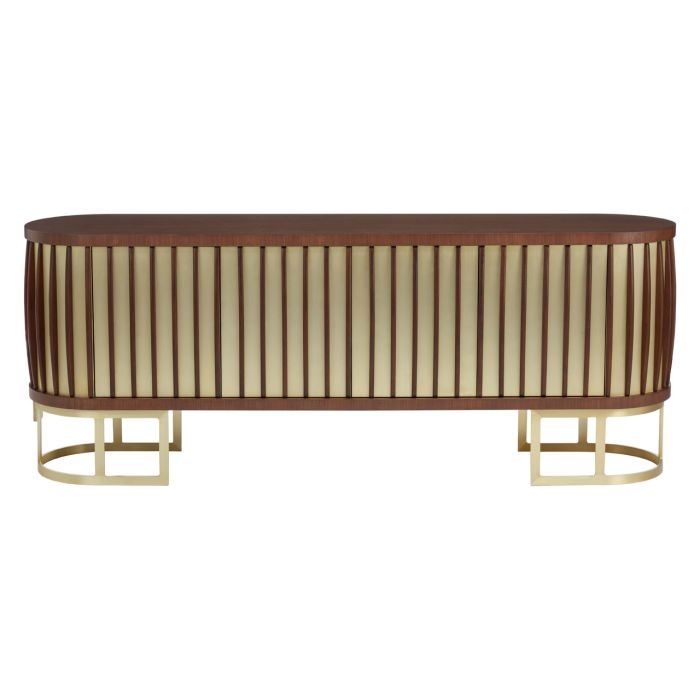 Vauxhall Wooden Sideboard In Walnut With 4 Doors