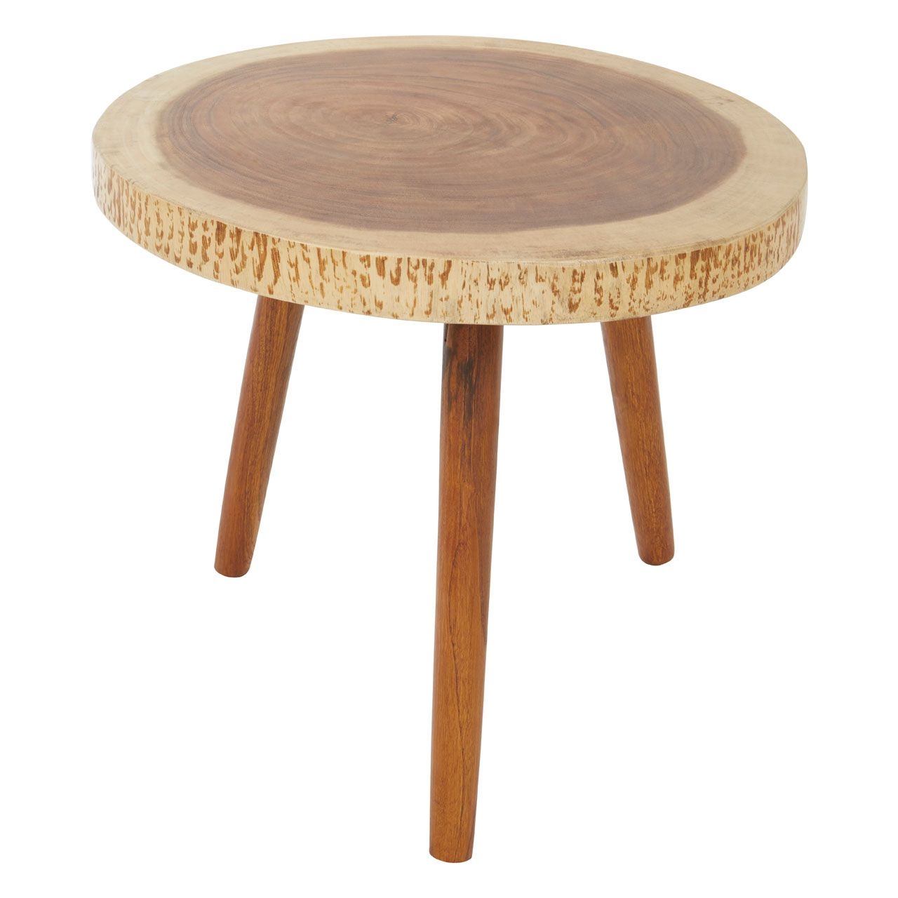 Surak Sonokeling Wood Top Side Table In Brown