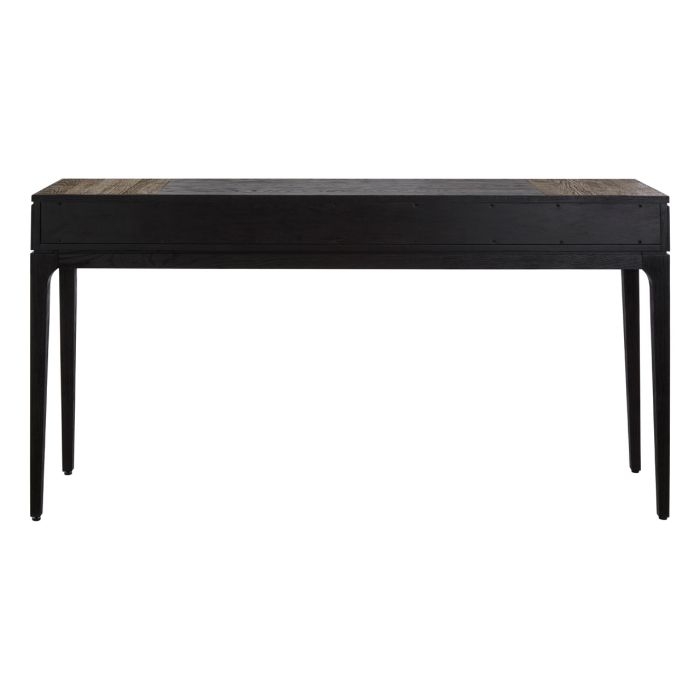 Salvar Wooden Console Table In Natural And Black With 4 Drawers