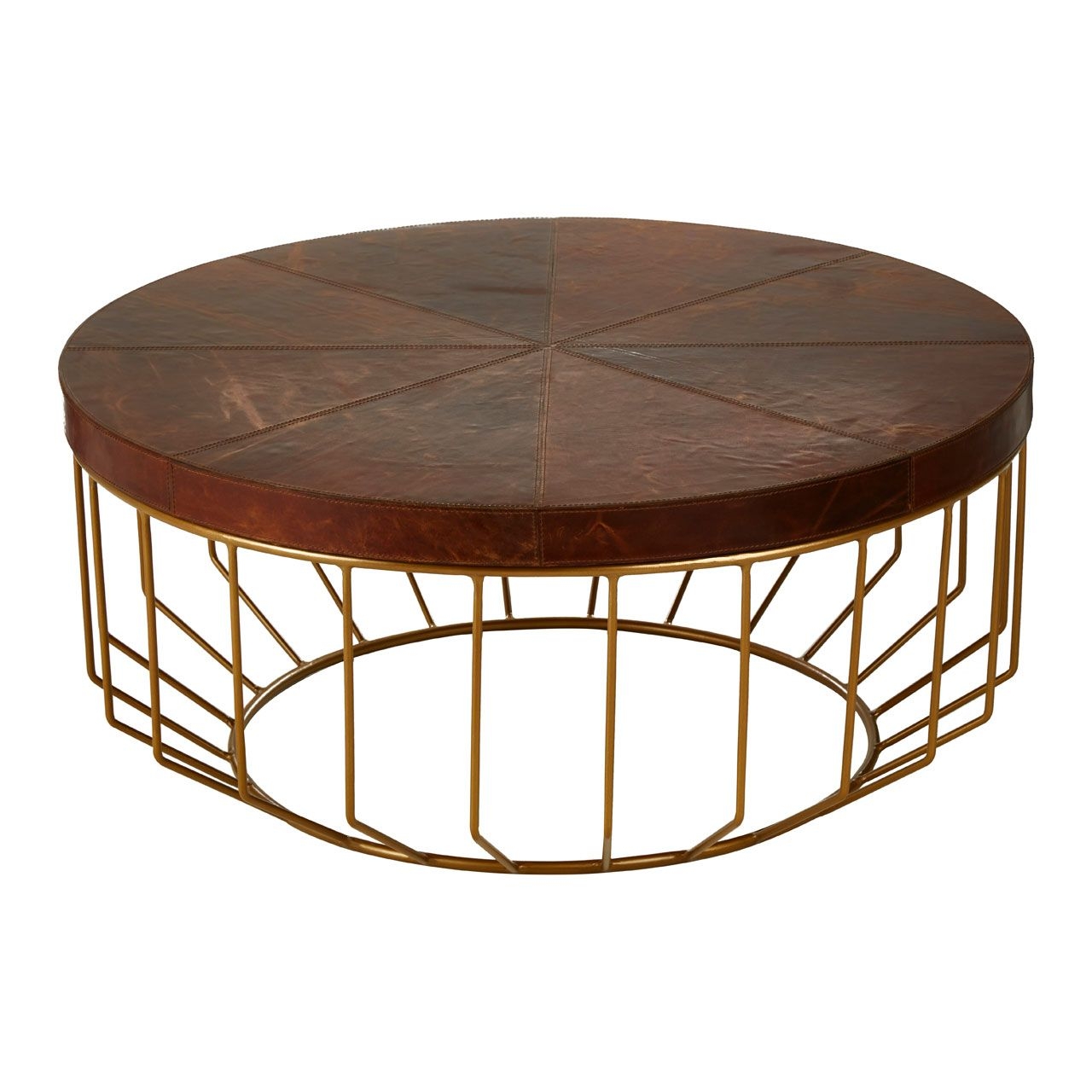 Kensington Townhouse Round Wooden Coffee Table In Brown