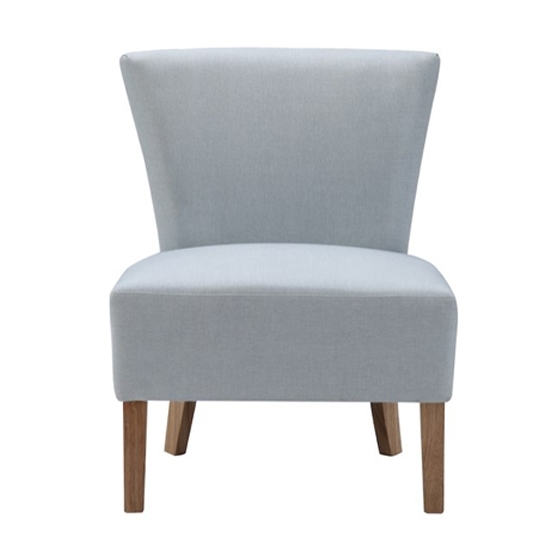 Austen Linen Fabirc Bedroom Chair In Duck Egg Blue