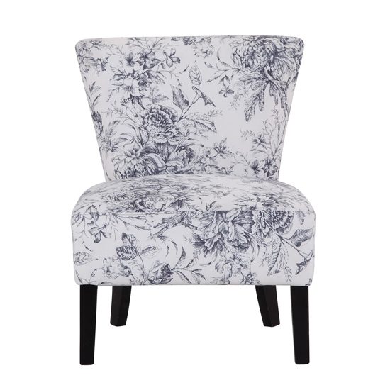 Austen Linen Fabirc Bedroom Chair In Floral