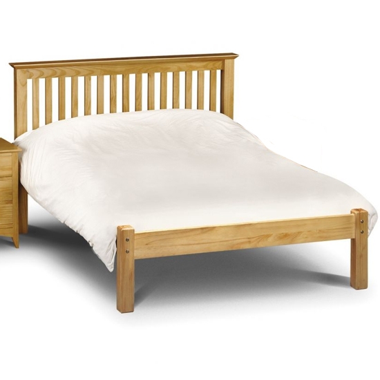 Barcelona Wooden Low Foot End Small Double Bed In Pine