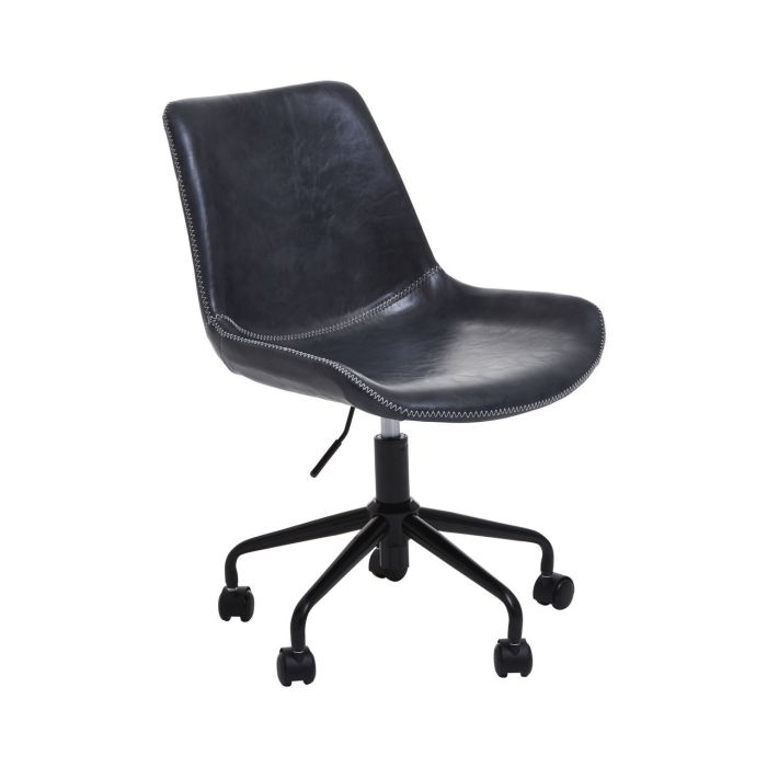 Bloomberg Faux Leather Home And Office Chair In Grey
