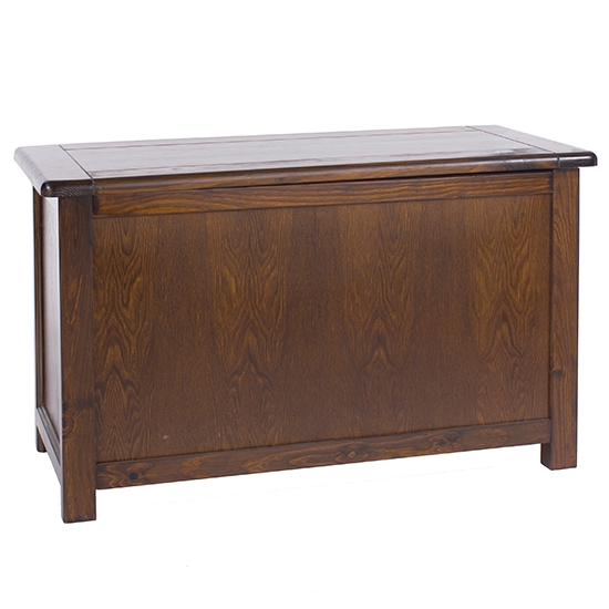 Boston Wooden Storage Ottoman In Dark