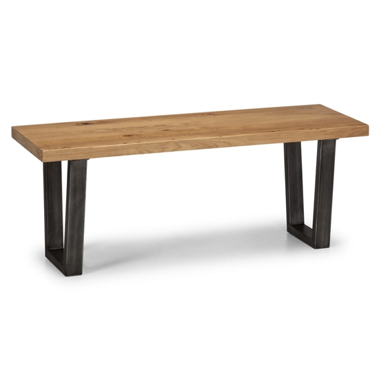 Brooklyn Wooden Dining Bench In Oak