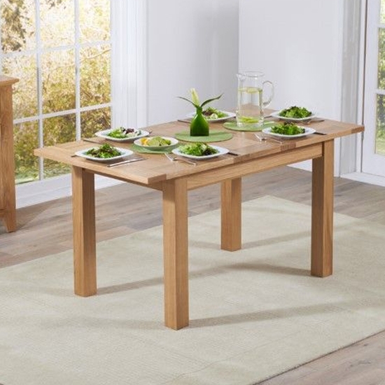 Cambridge Extending Wooden Dining Table In Oak