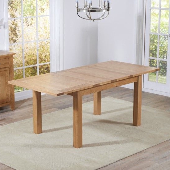 Cambridge Large Extending Wooden Dining Table In Oak