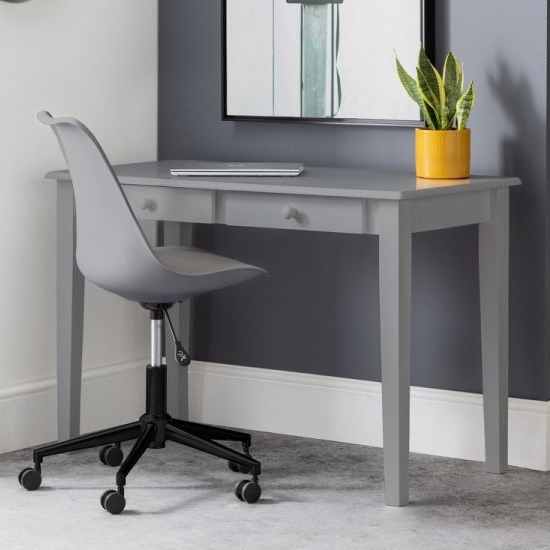 Carrington Wooden Computer Desk In Grey