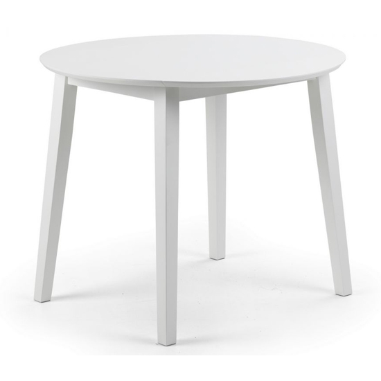 Coast Round Wooden Dining Table In White