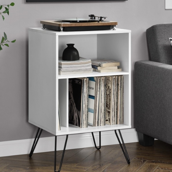 Concord Wooden Bedside Table In White