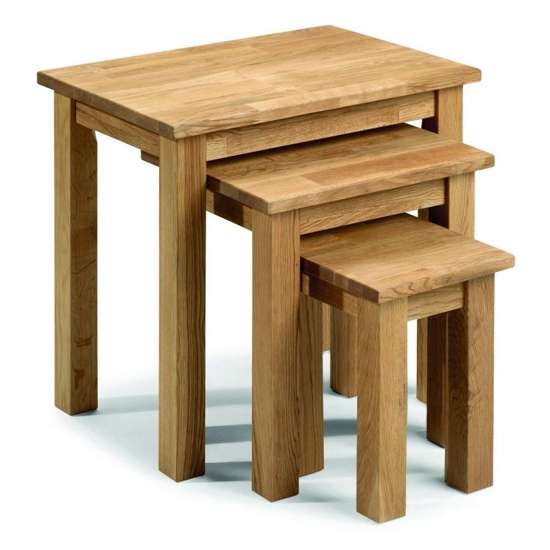 Coxmoor Wooden Nest Of Tables In Oiled Oak