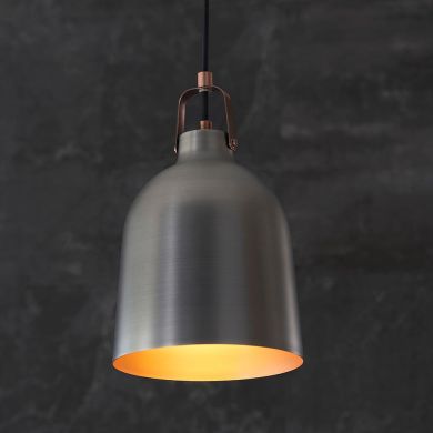 Lazenby Metal Ceiling Pendant Light In Aged Pewter