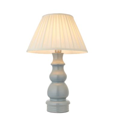 Provence 16 Inch Cream Tapered Shade Table Lamp With Carla Ceramic Base