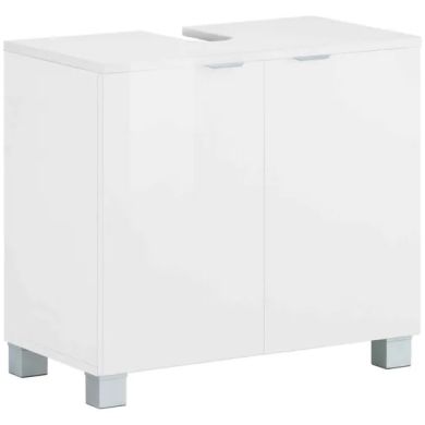 Atlas Wooden Bathroom Vanity Unit With 2 Doors In White