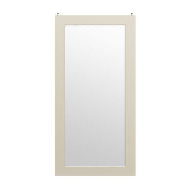 Sorrento Wall Bedroom Mirror In Ivory Wooden Frame