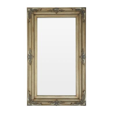 Sevan Wall Bedroom Mirror In Antique Gold Frame