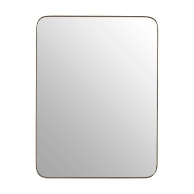 Newell Minimalist Wall Bedroom Mirror In Silver