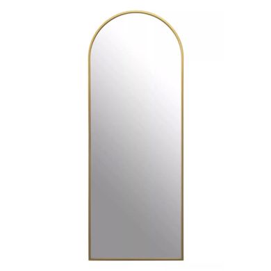 Avento Tall Wall Mirror In Gold Iron Frame