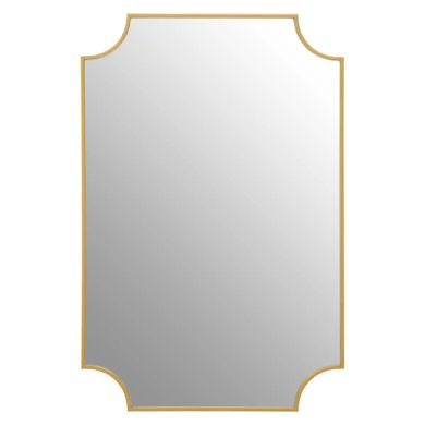 Avento Inverted Corners Wall Mirror In Gold