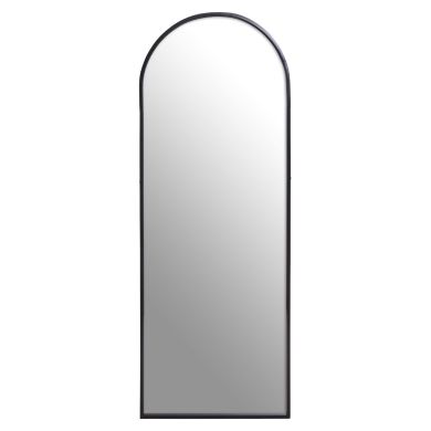 Cona Arched Wall Mirror With Black Metal Frame