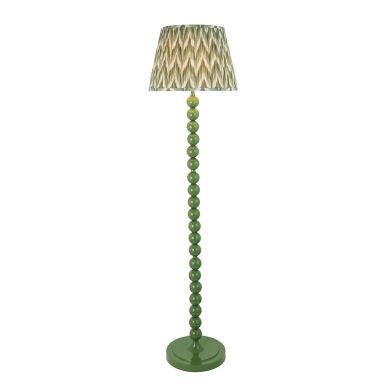 Higgledy And Zigzag 40cm Cotswold Green Shade Floor Lamp With Gloss Cotswold Green Base