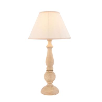 Hidcote And Ivy 30cm Vintage White Shade Table Lamp With Country Classic Base