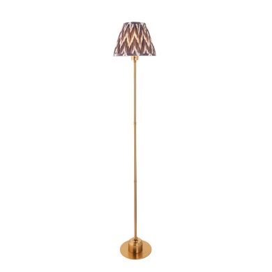 Bobble And Ikat 25cm Coral Pink Fabric Shade Table Lamp In Olive Green Bobble Ceramic Base