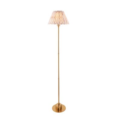 Bobble And Ripple 35cm Coral Pink Fabric Shade Table Lamp In Gloss White Ceramic Base