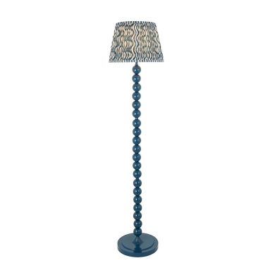 Higgledy And Ripple 35cm Marlin Blue Shade Floor Lamp With Gloss Marlin Blue Base