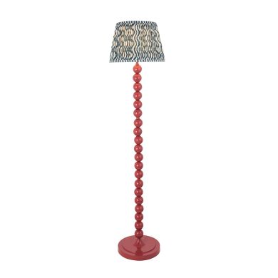 Higgledy And Ripple 35cm Marlin Blue Shade Floor Lamp With Gloss Pink Clay Base