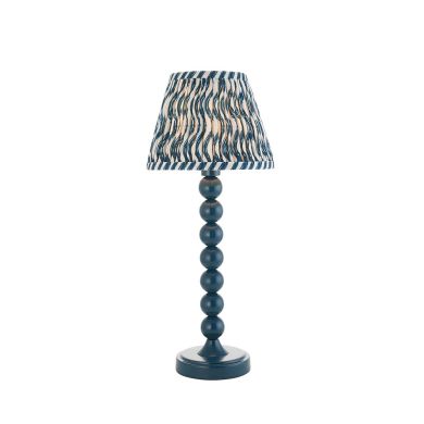 Higgledy And Ripple 20cm Marlin Blue Shade Table Lamp With Gloss Marlin Blue Base