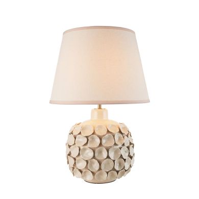 Bibury And Ripple 16cm Marlin Blue Fabric Shade Wall Light In Natural Ash