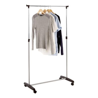 Akron Metal Clothes Rack With Chrome Frame