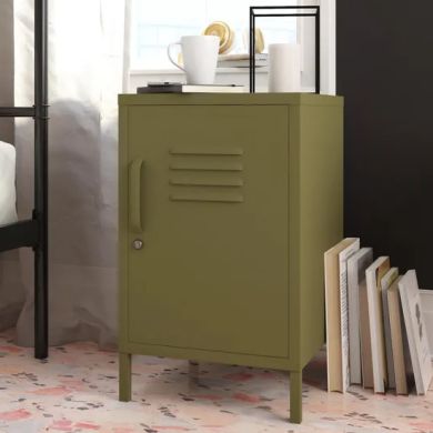 Bradford Metal Locker Storage Cabinet With 1 Door In Olive Green