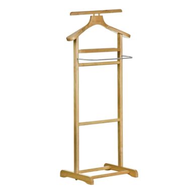 Atlanta Rubberwood Clothes Valet Stand In Natural