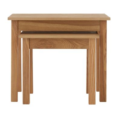 Westbury Wooden Nest Of 2 Tables In Oak