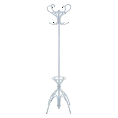 Flores Metal Floorstanding Coat Stand In Matte White