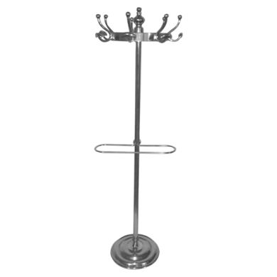 Galway Aluminium Floorstanding Coat Stand In Polished Aluminium