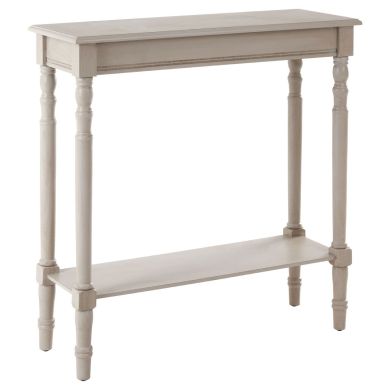 Heritage Wooden Console Table In Vintage Grey